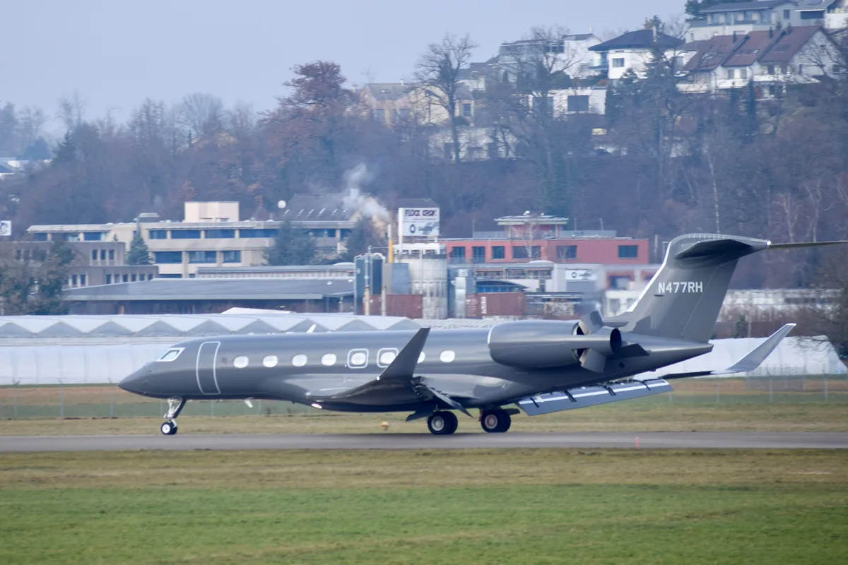 Auf dem Flugplatz Dübendorf war während des WEF einiges los.